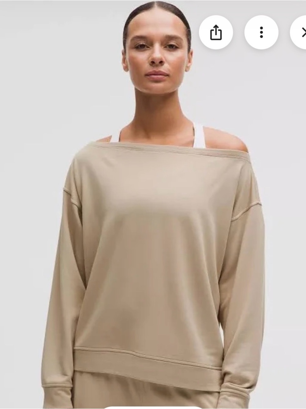 lululemon athletica Off-Shoulder Sweater - Burgundy